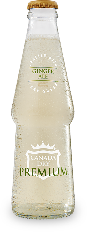 A bottle of Canada Dry Premium Ginger Ale