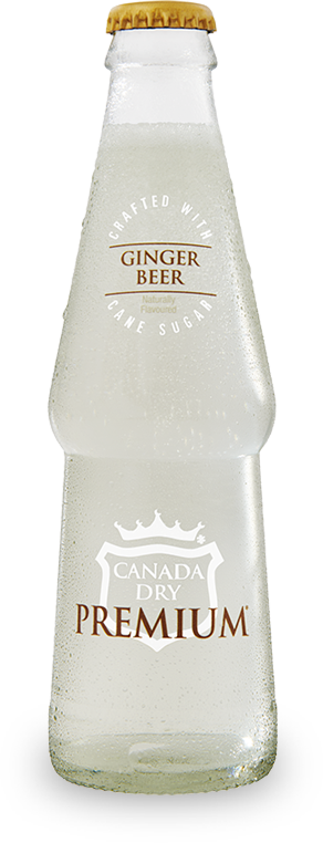 A bottle of Canada Dry Premium Ginger Beer