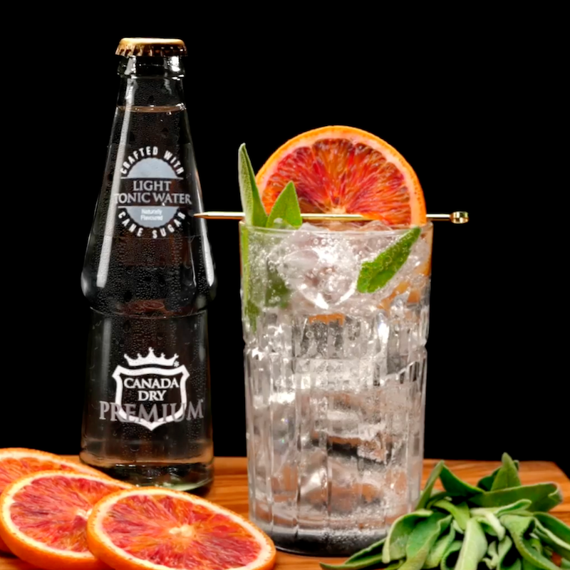 Blood Orange & Sage Light G&T